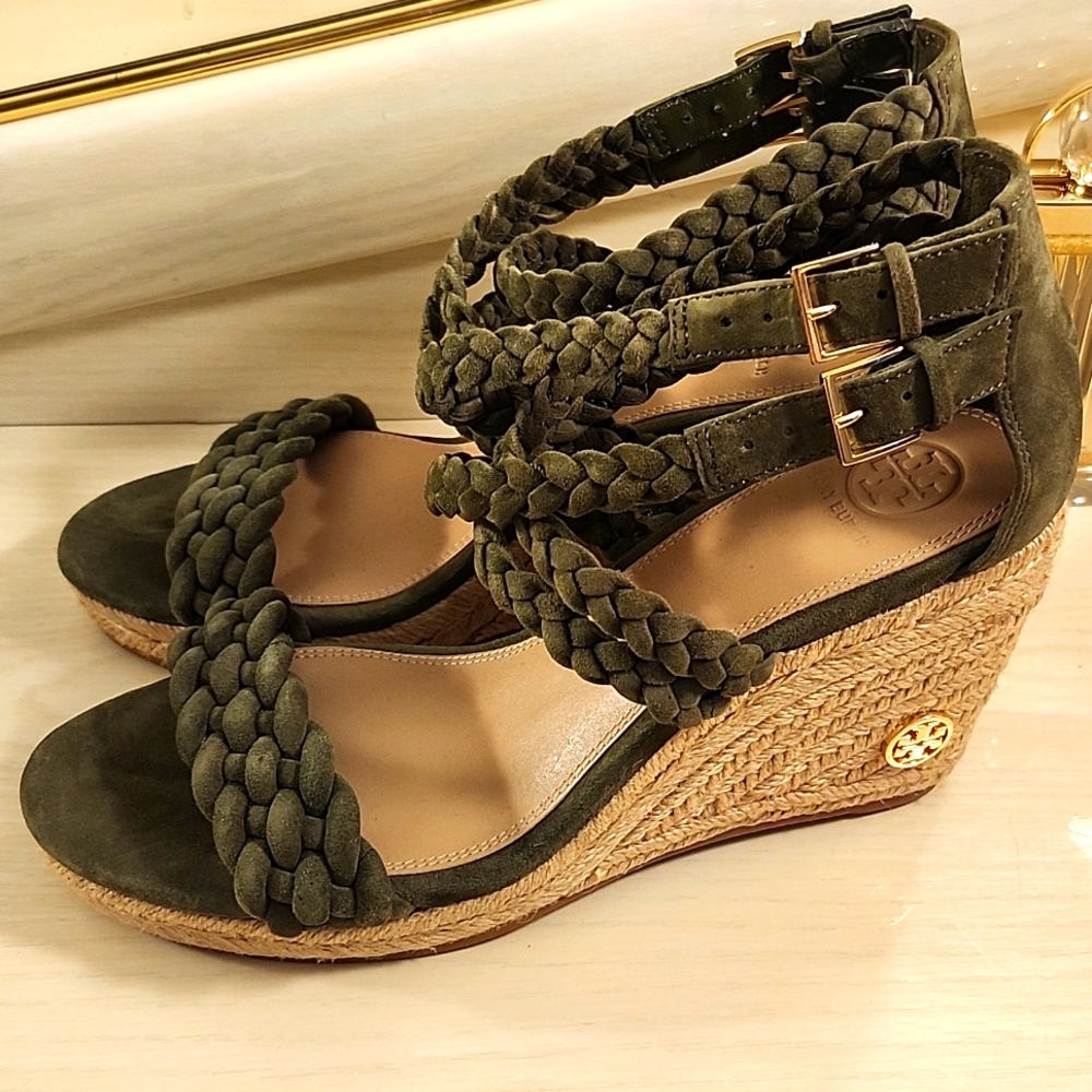 Tory Burch Green Suede Espidrilles - Picture 6 of 14